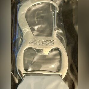 FULL SEND Keychain Clip Short Lanyard Can-Opener 11" Color Red